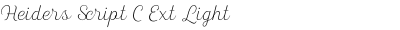 Heiders Script C Ext Light